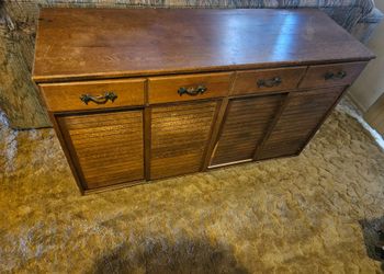 1960s Wooden Entryway Cabinet