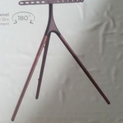 TV Stand with Tripod Base for 45-70inch LED LCD OLED Flat Screens, Height Adjustable TV Floor Stand w/Cable Ties, 180°Swivel Portable TV Mount Stand f