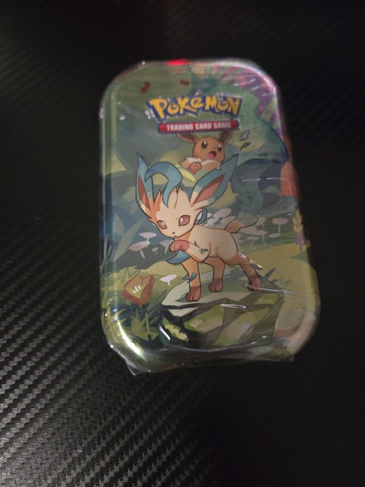 Leafeon Prismatic Mini Tin Pokemon Cards
