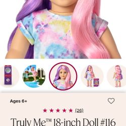 American Girl Truly Me # 116