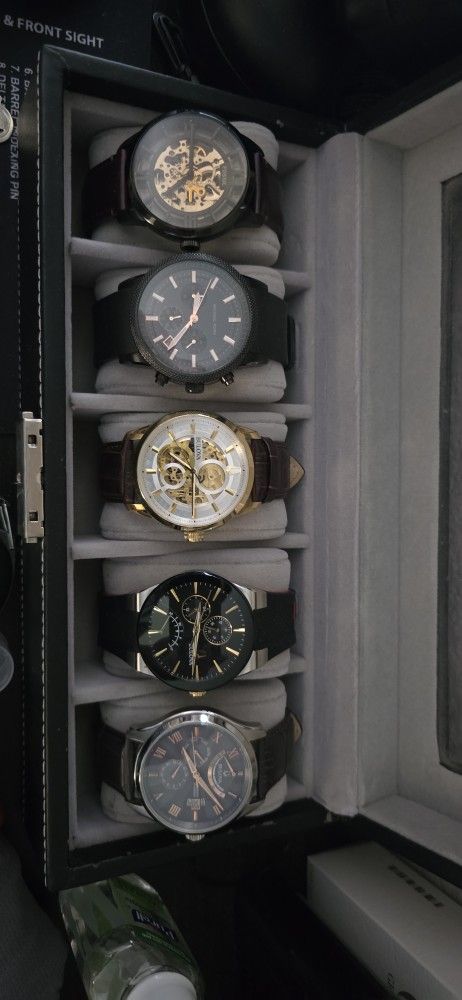 Watches. Boluva, Michael Kors, and Fossil.