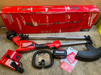 Milwaukee M18 Brushless 18V 16 in. Cordless Battery Powered String Trimmer Kit with 6.0 Ah High Output Battery and Charger