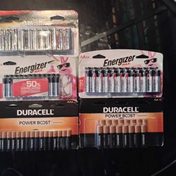 Duracell W/ Power Boost/Energizer Max/Walgreens Alkaline Supercell AA/AAA Batteries 16 ct-24 Ct