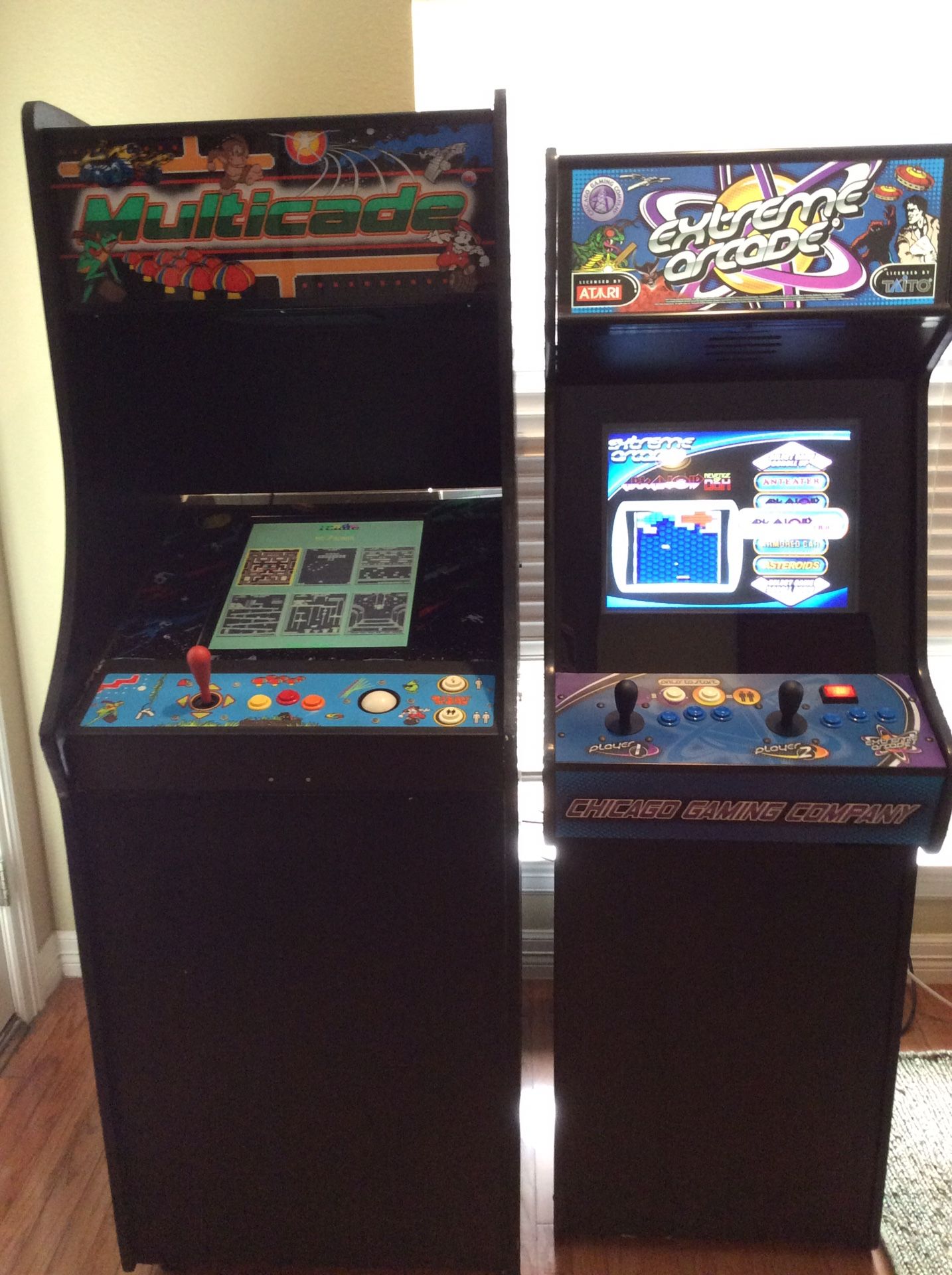 Arcade games. Full size stand up games.