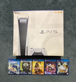 Sony PlayStation 5 with games