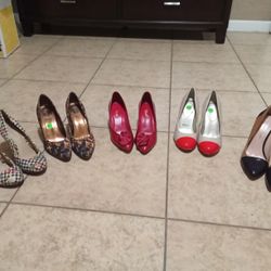5 Pairs Of Close Toe Heels 