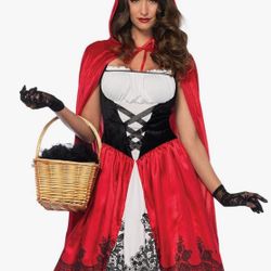 Little Red Riding, Hood Adult Costume Size Small Medium New