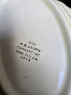 W. S. George Lido Canarytone Dinnerware