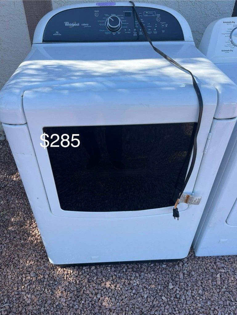 (Used normal wear) beautiful Whirpool Dryer (1 Year Warranty)