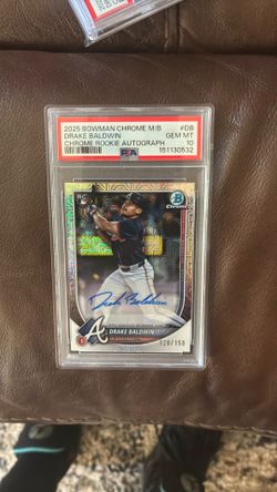 2025 Bowman Chrome M/B Drake Baldwin RC Auto Refractor/150