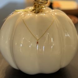 Gold plated Necklace with 18k Gold Plated Pendant 