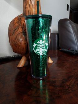 2019 Green Glitter Starbucks Travel Mug 24 Oz