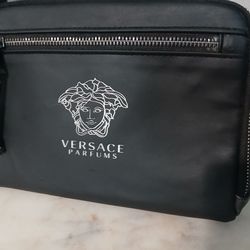 Buy it or im.trrowing it away. $15 Versace Parfums NWOT Belt Bag Crossbody Medusa Black Fanny Pack