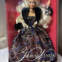 1993 Golden Winter Barbie Mattel Limited Edition  NRFB