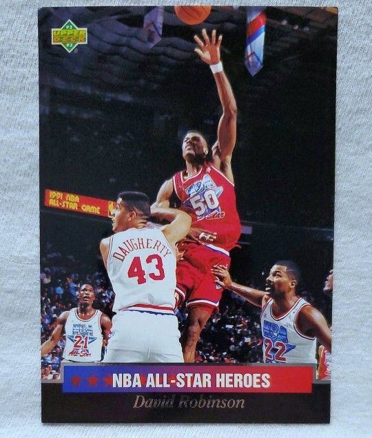 (Lot of 10 Cards ) 1992-93 Upper Deck NBA All-Star Heroes #21 David Robinson San Antonio Spurs WholeSale lot
