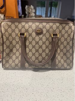 Vintage Gucci GG Monogram Boston Bag