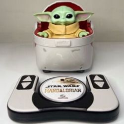🌟Star Wars - The Mandalorian 9" Radio Controlled Grogu & Hover Pram, Radio Controlled R/C Vehicle Collector Is A Must!!!