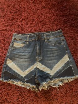 Denim Patch Shorts