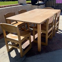 school table with 6 chairs  $50 for all