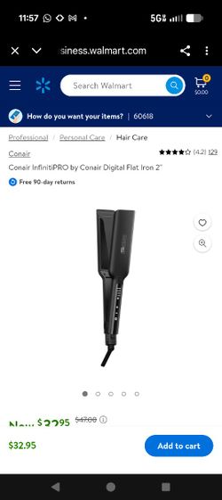 Conair InfinitiPRO by Conair Digital Flat Iron 2"
Free 90-day returns