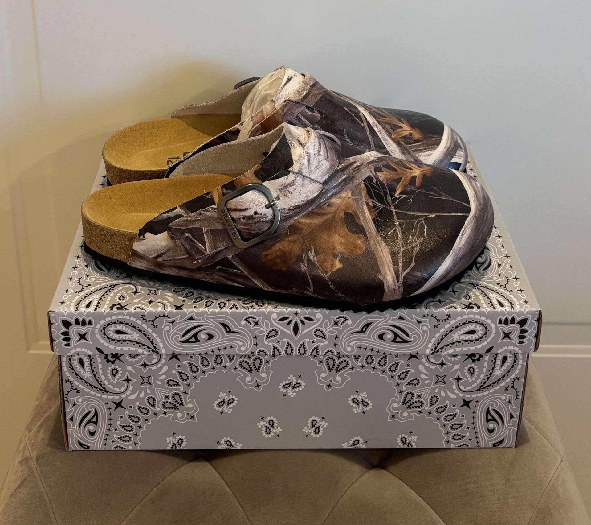 Bravest “Birkenstock “ Real Tree Size 12 