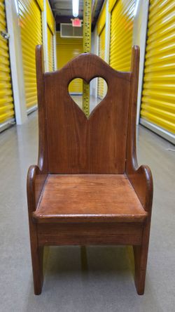 Handmade Wooden Antique Vintage Children's Chair