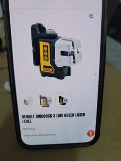 Dewalt  3line green laser