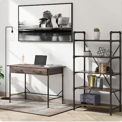 Allen + Roth Metal 5-shelf Etagere Bookcase / Display Shelf Industrial