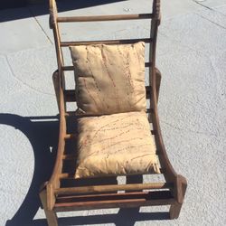 Custom Bent Lounge Chair With End Tables