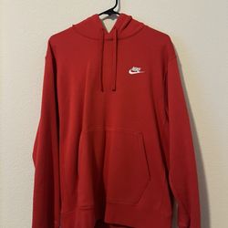 Nike Men’s Sportswear Club Fleece Red Hoodie