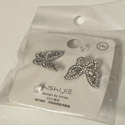 Silver Butterfly Earrings