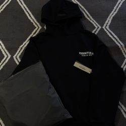 Essentials Black/White Hoodie