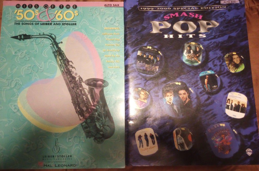 Alto Saxophone 🎷 Music Sheet Song Books Variety 12 Paperback Books