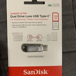 Sandisk Dual Drive Luxe Usb-C 128GB