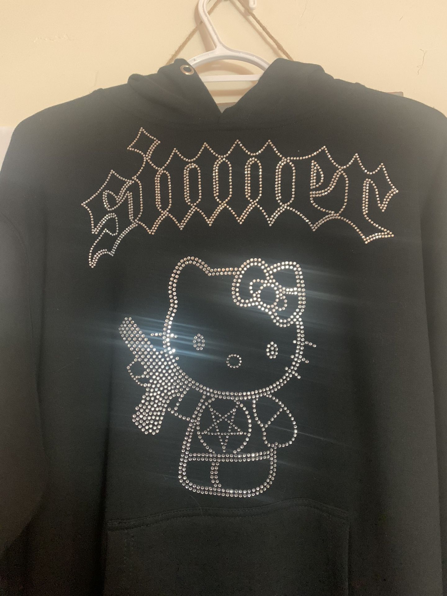 Sinner Hello Kitty Rhinestone Hoodie (dead stock)