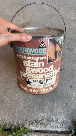 Moorwood Semi-transparent Stain & Wood Preservative 081 72 Sea Gull Gray