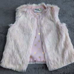 Toddler Girl Fuzzy Vest 2T
