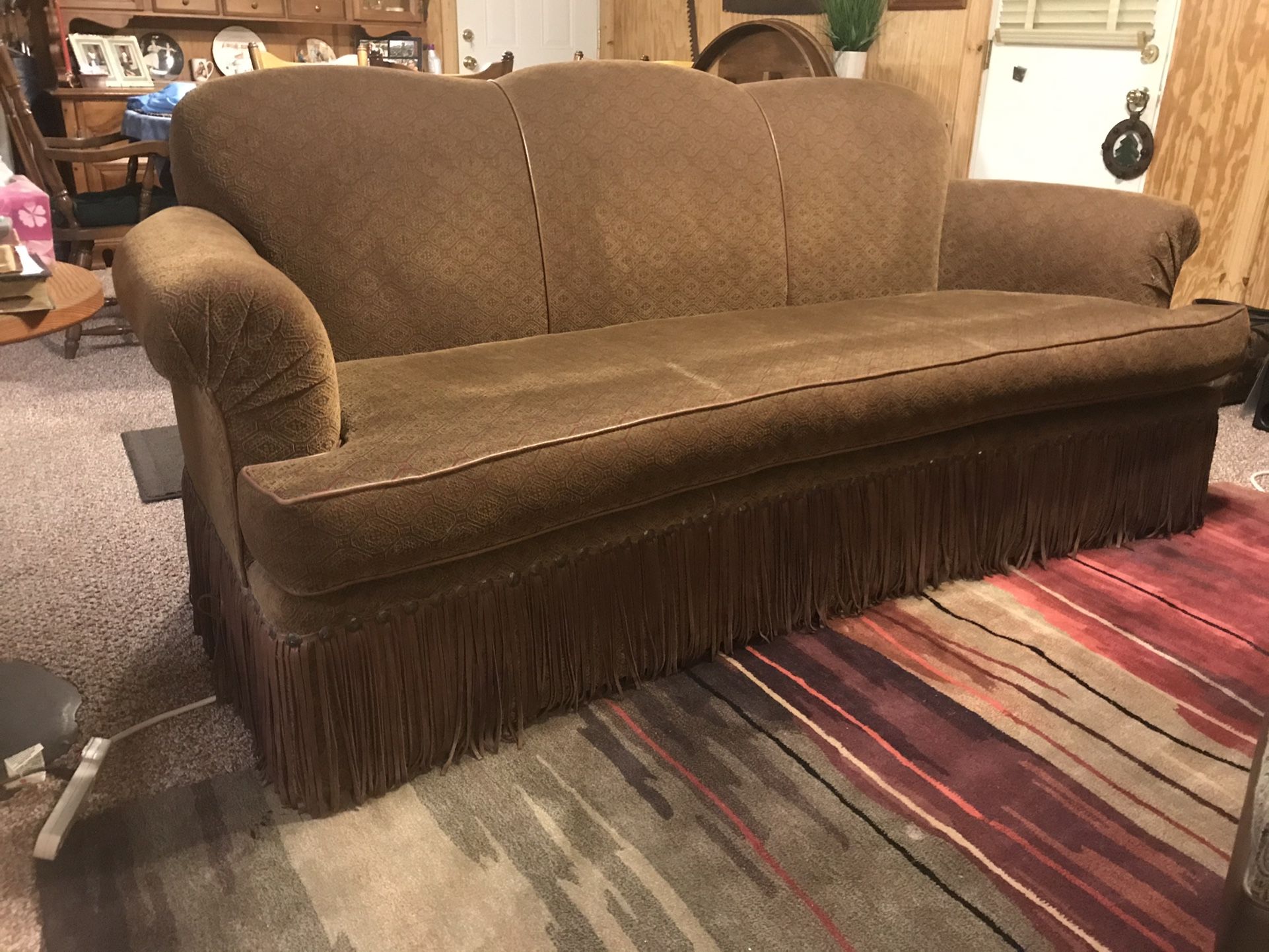 Western Style Camel Back Couch