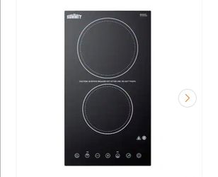 Summit Appliance
12 in. Radiant Electric Cooktop in Black with 2 Elements including High Power Element