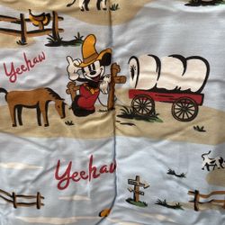 Vintage Disney Mickey Mouse Lil Buckaroo Full Size Bedroom/Bathroom Set