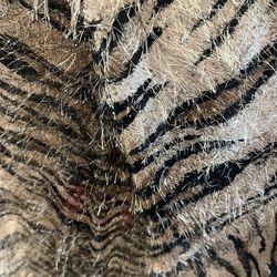 Animal Print Sheer Fabric Cut Yardage Remnant 