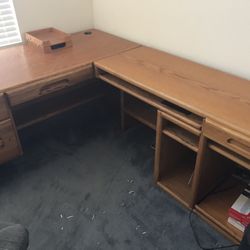 Office Desk (large) And Chair