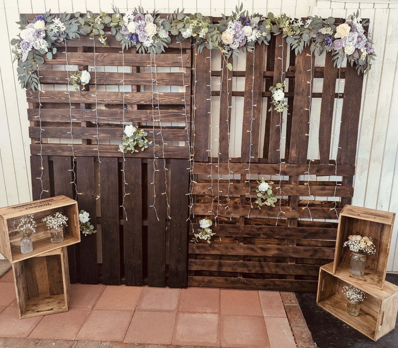 Rustic Pallet Photo Backdrop