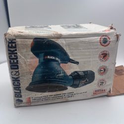BLACK & DECKER RO100 5” Random Orbit Sander 2A 12000 OPM Dust Bag Tested
