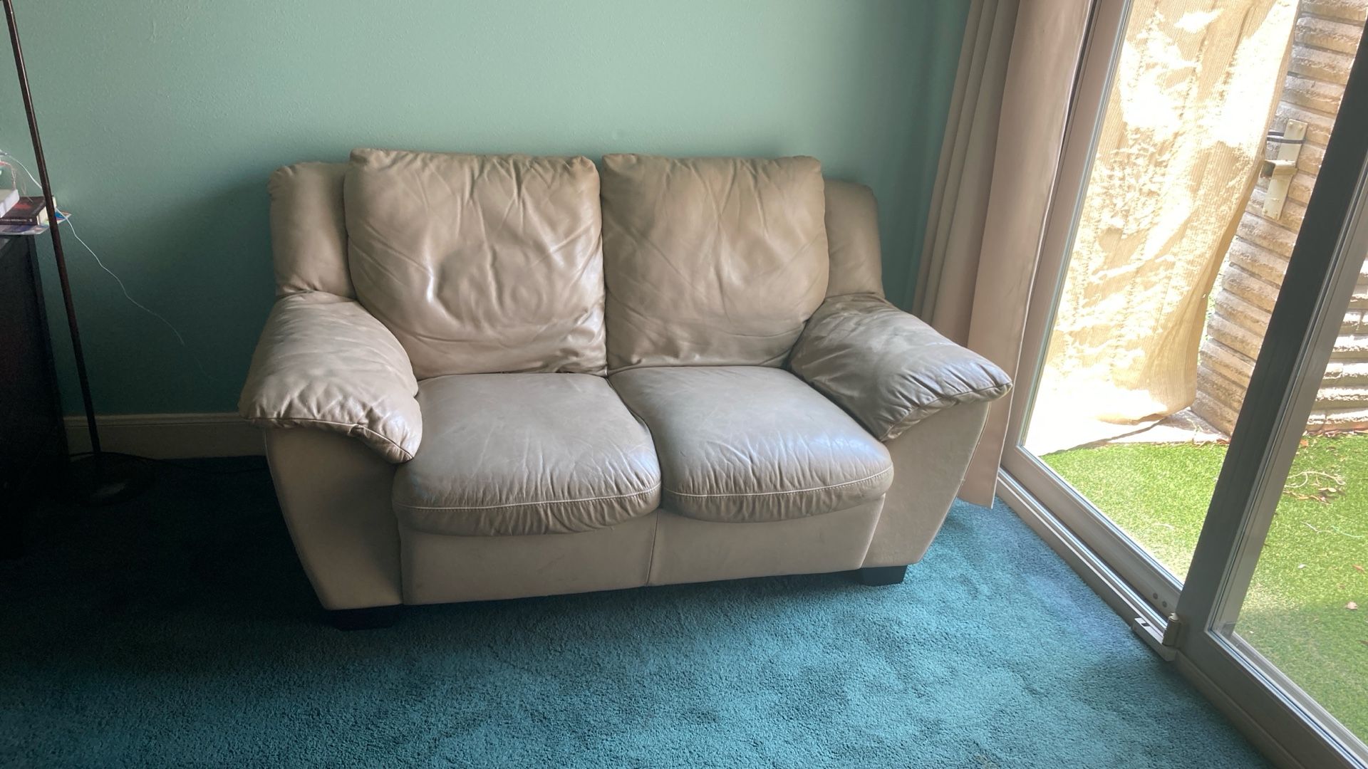 Leather Loveseat