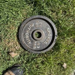 Weight Plates 5 Ib And Barbell  $1 