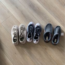 Size 10 Mens Shoes And Slippers, Puma, Nike, Dearfoams