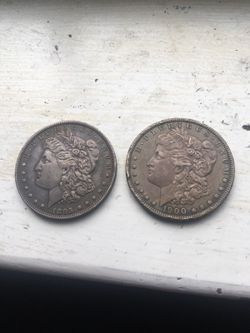 1895 & 1900 (one dollar) coins