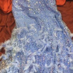 Blue Sparkly Mermaid Dress 