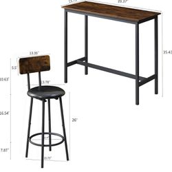 MOVING SALE - Dining Barstool Table Set